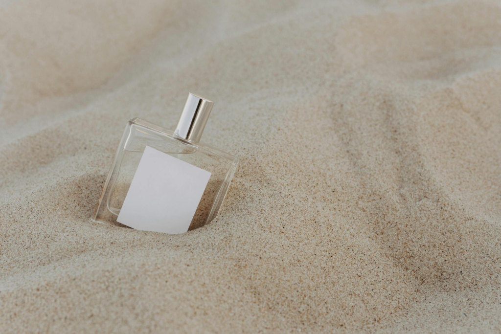 Perfume Bottle in Sand