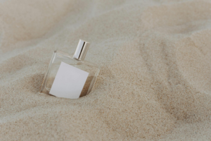Perfume Bottle in Sand